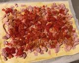 Une image de l'étape 5 de Feuilletés coeurs jambon, tomates,moutarde aux épices espagnoles.