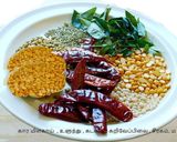 A picture of step 1 of Rice Upam.