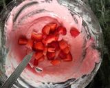 A picture of step 4 of Strawberry banana muffins.