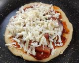 A picture of step 4 of No yeast Veg Pizza.