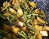 A picture of step 11 of Bihari Lunch Platter- Dal, Rice, Bodi(Long Beans) Potato Sabzi.