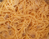 Foto del paso 6 de la receta: Espaguetis con nata y picada de criollo