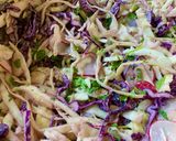 A picture of step 2 of Banana Blossom Tacos.