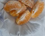 A picture of step 2 of Orange and Muskmelon smoothie.