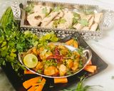 A picture of step 5 of Jeera aloo (masala jeera aloo).