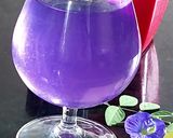 A picture of step 1 of Butterfly Pea Flower Lemonade.