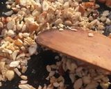A picture of step 2 of Khajoor {dates} dry fruit roll without sugar.