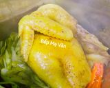 Hình bước làm 2 của món Gỏi gà hoa chuối(bắp chuối)