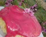 A picture of step 3 of Raisin and Coconut Cake with Floral Sauce.