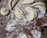A picture of step 5 of Chicken Momos or dumplings.