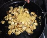 A picture of step 6 of Peanut butter chicken.