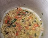 A picture of step 4 of Methi chicken curry.