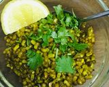 A picture of step 4 of Usal (Sprouted beans).