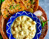 A picture of step 6 of Paneer Korma.