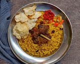 Foto langkah ke 8 dari resep Nasi Briyani Kambing.