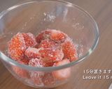 A picture of step 11 of Cheesecake with Strawberry Sauce.