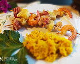 Foto del paso 4 de la receta: Brochetas Mar y Tierra al Curry