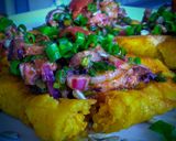 Foto del paso 5 de la receta: Patacones Rústicos a la MAR! 🍻🎅