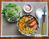 Hình bước làm 2 của món Bún riêu chay