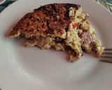 A picture of step 4 of Rice, Corn, and Sausage Frittata.