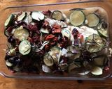 Une image de l'étape 6 de Dos de julienne aux courgettes,romarin,oignons et tomates séchées.