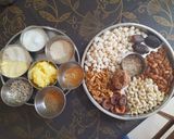 A picture of step 1 of Dry fruits gond laddu.