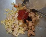 Foto langkah ke 6 dari resep Makaroni Tumis Ayam Bombay.