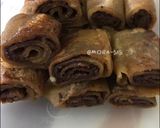 Foto langkah ke 6 dari resep Crepes Gulung Double Coklat.