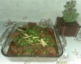 A picture of step 8 of Chatpata Gosht.