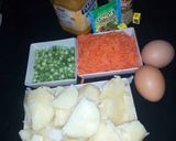 A picture of step 2 of Scramble potatoes.