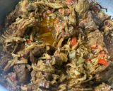 A picture of step 5 of Kareley Gosht.
