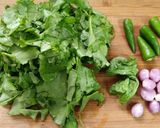A picture of step 1 of Creamy Palak.