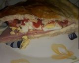Foto del paso 7 de la receta: Tarta de jamón y queso con masa de pizza casera