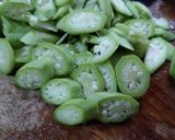 秋葵煎蛋的食譜步驟1照片
