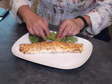 Crepes de espinacas y champiñones
