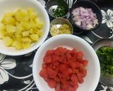 A picture of step 2 of Red Carrot, Peas and Potato Sabzi.