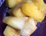 A picture of step 1 of Mango and pineapple smoothie.