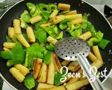 A picture of step 2 of Honey Chilli Baby Corn.