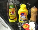 A picture of step 1 of Honey Mustard Dip and Tzatziki Dip Greek Garlic Dip.