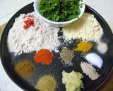 A picture of step 1 of Undhiyu.