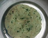 A picture of step 3 of Chopped Spinach Poories.