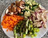 Foto del paso 3 de la receta: Risotto de verduras y presa ibérica