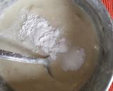 A picture of step 2 of Gulab jamuni pudding.