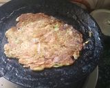 A picture of step 7 of Moong dal chilla.