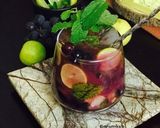 A picture of step 5 of Black Grapes Vineyard Mojito Mocktail.