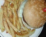 Chicken Burger (Homemade Patties) With Fries recipe step 5 photo