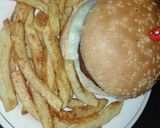 A picture of step 5 of Chicken Burger (Homemade Patties) With Fries.