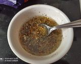 A picture of step 1 of Italian herbed bread.