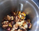 A picture of step 2 of Lotus seed halwa.