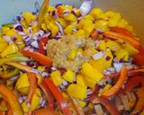 A picture of step 3 of Tangy Mango and Pepper Chicken.